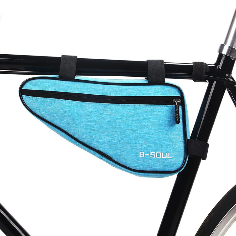 (blue) Bike Triangle Bag Bicycle Top Tube Frame Bag Cycling Pack Bike Pouch Storage Bag