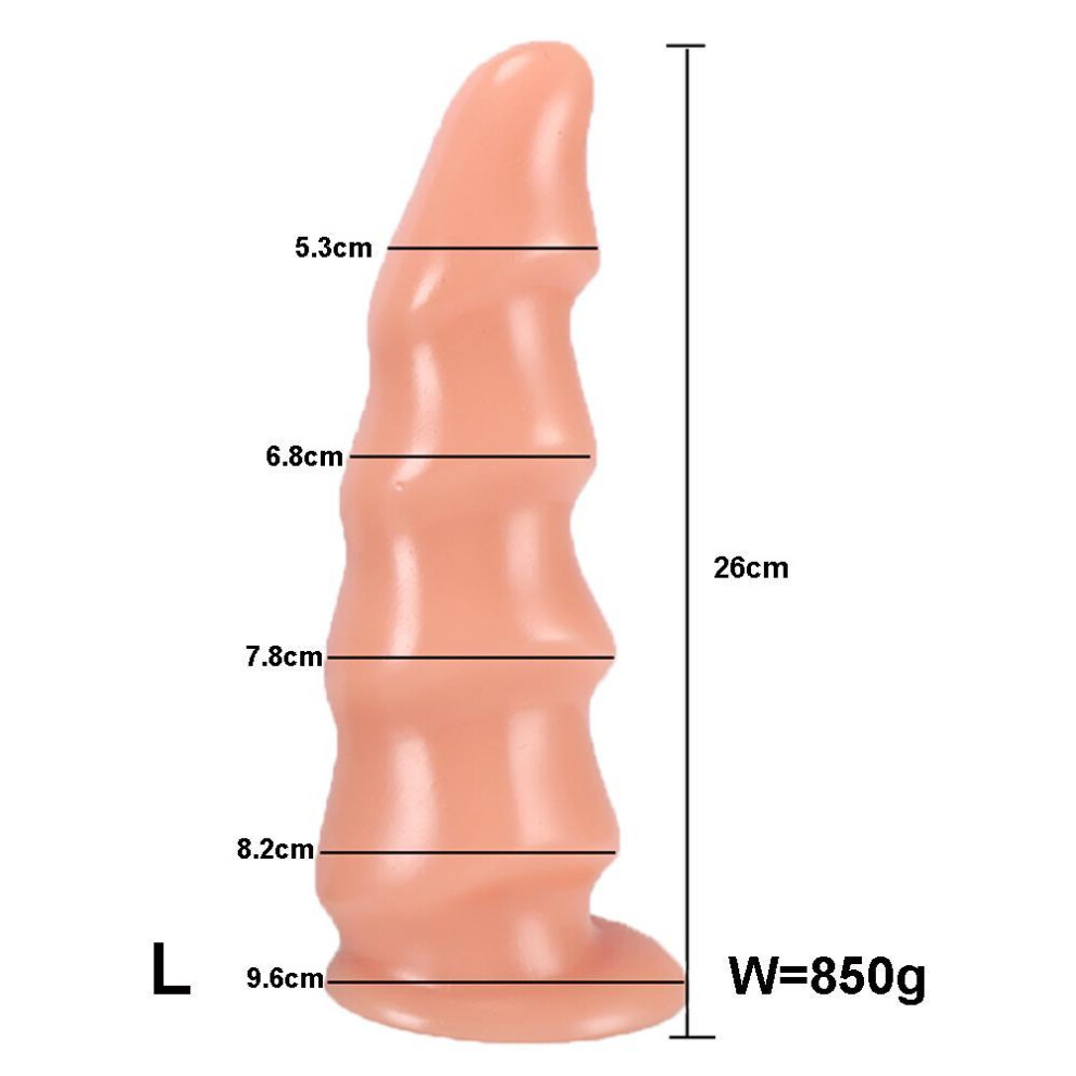 (B-Flesh-L) New Huge Anal Dildo Expansion Anal Plug Big Butt Plug Annal Dilator Masturbator Prostate Massager Adult Sex Toys For Men