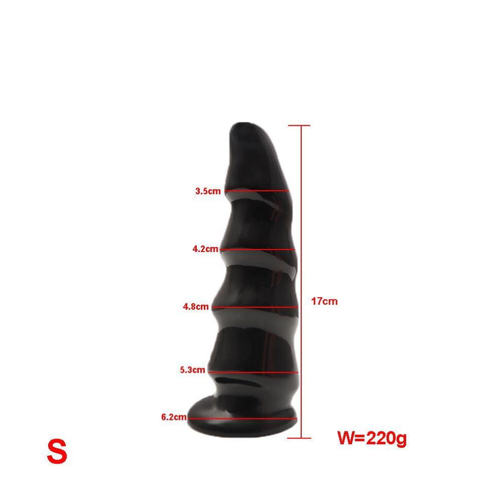 (B-Black-S) New Huge Anal Dildo Expansion Anal Plug Big Butt Plug Annal Dilator Masturbator Prostate Massager Adult Sex Toys For Men