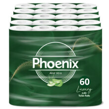 60 Roll Bulk Buy - Quilted 3 Ply Aloe Vera Fragranced Toilet Rolls