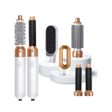 (UK plug) 5 In 1 Hair Styler Airwrap Air Styler With Hot Air Brush Hair Dryer, Straighteners Wrapper