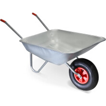 Wheelbarrow Stainless Steel with Pneumatic Tyre