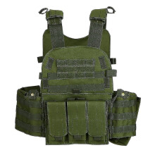 (5) Outdoor Training Tactic Vest Body Armor Adjustable Combat Vest Molle Plate Carrierr Vest Cs