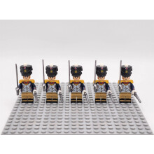 (Officers of the French Infantry) 5PCS/Set Historic Military Army Minifigures