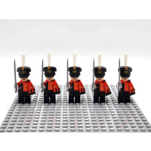 (Russian Guard Hussar ) 5PCS/Set Historic Military Army Minifigures