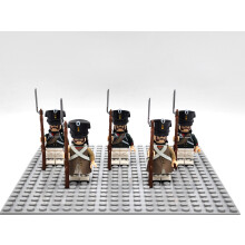 (Russian Line Infantry ) 5PCS/Set Historic Military Army Minifigures
