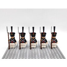 (Russian Foot Guards ) 5PCS/Set Historic Military Army Minifigures