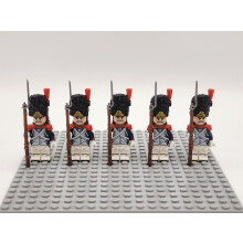 (Grenadiers of the Old Guard ) 5PCS/Set Historic Military Army Minifigures