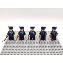 (Prussian Landwehr ) 5PCS/Set Historic Military Army Minifigures
