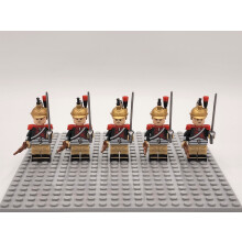 (French Dragoons ) 5PCS/Set Historic Military Army Minifigures