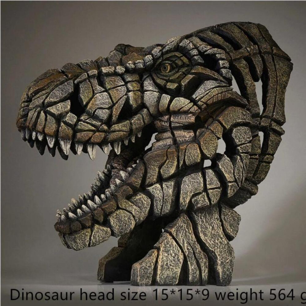 (Diansaur) New Trends Contemporary Nordic Style Animal Sculpture Home Decoration Lion Tiger Bust Of Edge Scenes Room Decor&wall