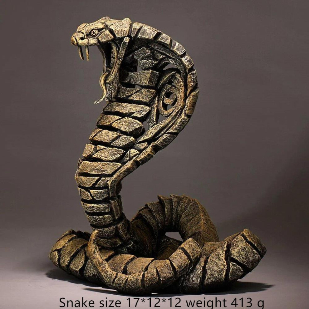 (Snake) New Trends Contemporary Nordic Style Animal Sculpture Home Decoration Lion Tiger Bust Of Edge Scenes Room Decor&wall