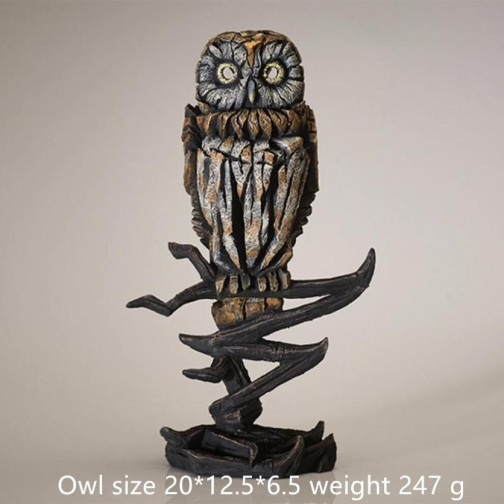 (Owl) New Trends Contemporary Nordic Style Animal Sculpture Home Decoration Lion Tiger Bust Of Edge Scenes Room Decor&wall