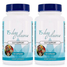 (1bottle, White cap) Gut and Colon Support 15 Day Cleanse Colon Cleansing Capsules