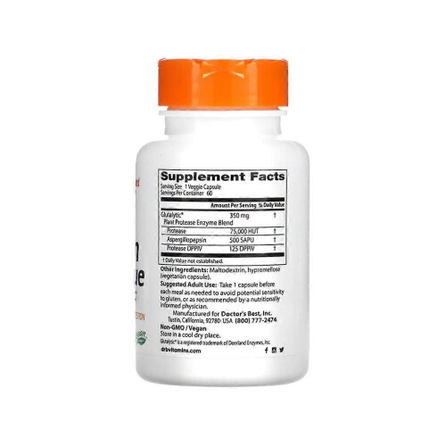 Doctor's Best Gluten Rescue with Glutalytic Vcaps 60 2