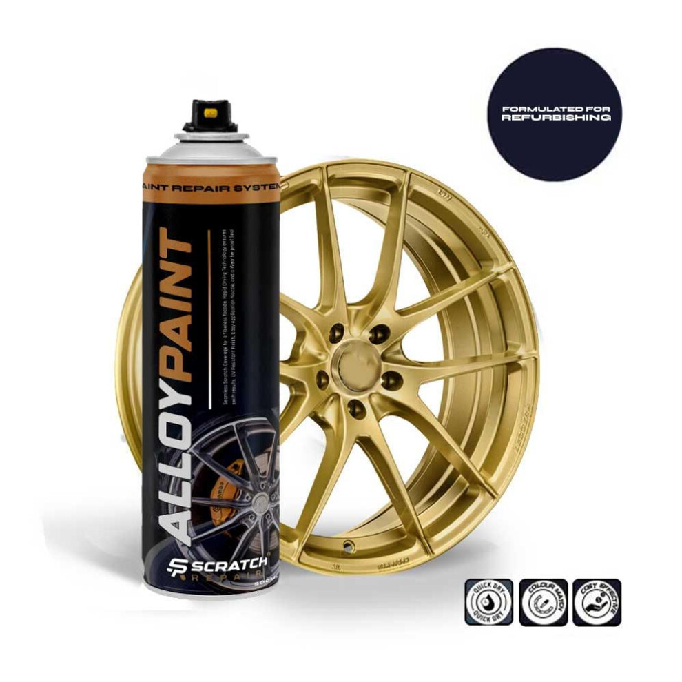 Alloy Wheel Paint High-Performance Â Scratch-Resistant Gold 5060934190890