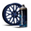 Hyper Blue Volks Alloy Wheel Paint High-Performance  – Scratch-Resistant 1