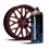 Hyper Red Volks Alloy Wheel Paint High-Performance  – Scratch-Resistant 2