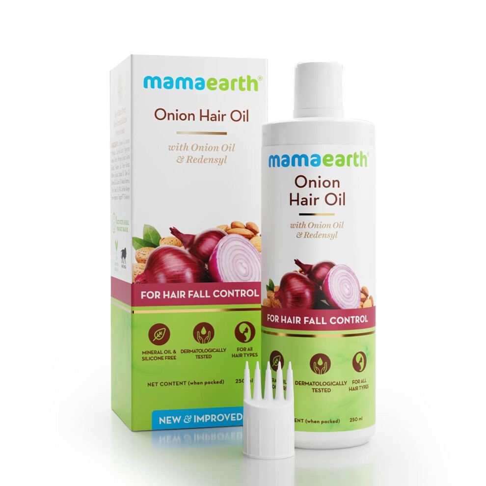 Mamaearth Onion Oil For Hair Growth & Hair Fall Control 250Ml