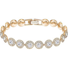 Collier, boucles d'oreilles et bracelet Angelic Crystal Jewelry Collection, Rose Gold & Gold Tone Finish