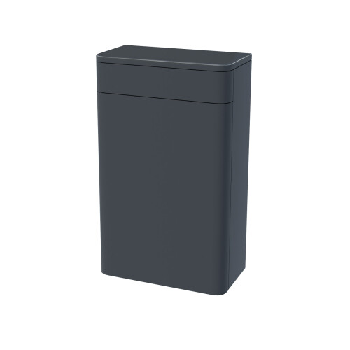 NES Home Nes Home Dark Grey 500mm Back to Wall WC Unit Flat Pack 2