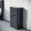 NES Home Nes Home Dark Grey 500mm Back to Wall WC Unit Flat Pack 2