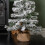 75cm Mini Imperial Snow Flocked Christmas Tree in Burlap Base 4