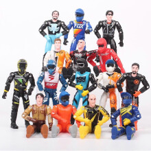 (R1) 1pcs 1/18 Scale 3.75 Inch Racer Action Figure For Motorcycle Rider Villopoto #5 Dungey #199 Pastrana Bike Model Soldier Army