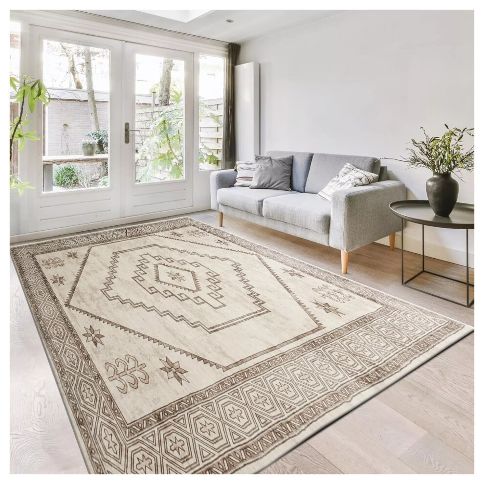 (Cashmere Radiant Cream Rug) Extra Large Rugs Traditional Carpet Living Room UK