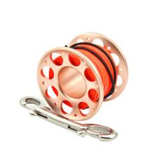 (15, Pink) 15m/30m FXL-952 Finger Reel Double Hook Head Finger Spool Reel for Diving