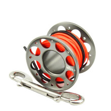 (15, Grey) 15m/30m FXL-952 Finger Reel Double Hook Head Finger Spool Reel for Diving