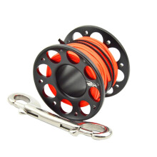 (30, Black) 15m/30m FXL-952 Finger Reel Double Hook Head Finger Spool Reel for Diving