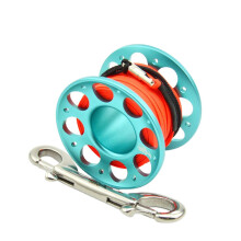 (30, Blue) 15m/30m FXL-952 Finger Reel Double Hook Head Finger Spool Reel for Diving
