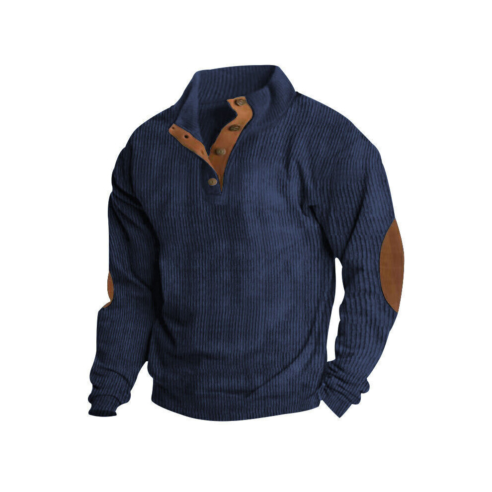Playmc (Olive 5XL) Mens Long Sleeve Sweater High Neck Jumper Casual Blouse Pullover Winter Warm Top Green