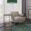 URBN Living (Black Marble Top with Gold Legs) 2 Pcs Round Nesting Stackable Sofa Side Bedside End Table Set Wood Top Metal Legs 1
