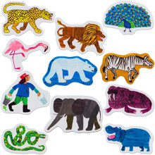 Little Folk Visuals Polar Bear  Polar Bear  What do You Hear? Precut Flannel/Felt Board Figures  11 Pieces Set