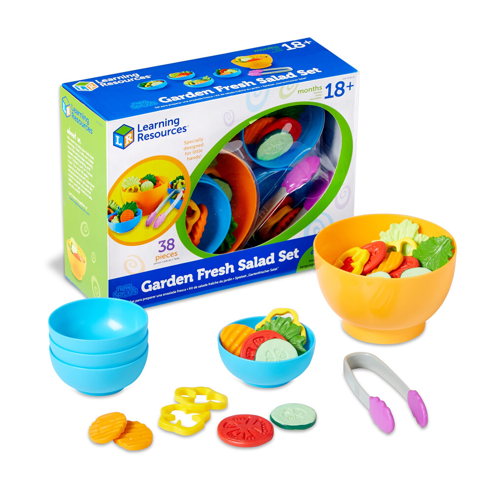 Photos - Role Playing Toy Learning Resources New Sprouts Garden Fresh Salad Set - 38 Pieces Ages 18+ Months Pretend Play Food Play Food for Toddlers T 