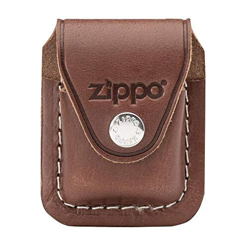 Zippo Zippo Brown Lighter Pouch with Clip  Brown