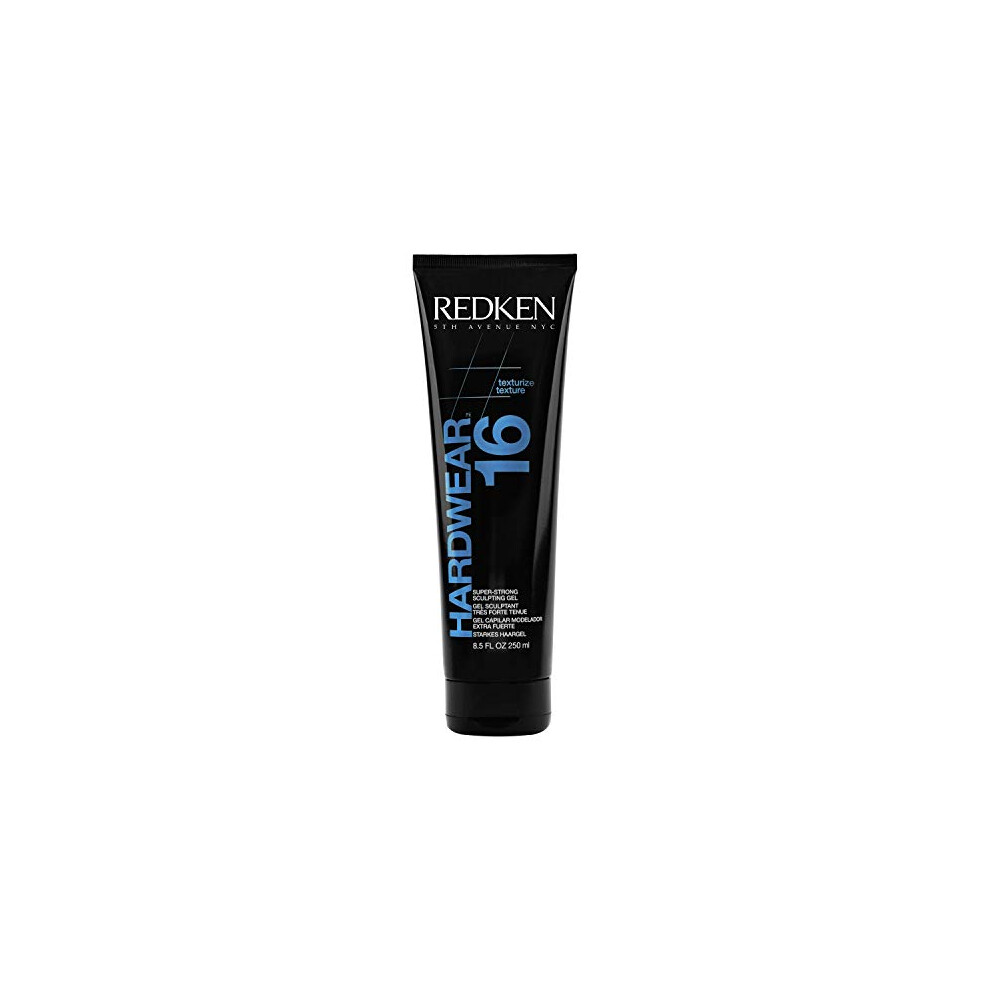 Redken Hardwear 16 Super Strong Sculpting Gel | For All Hair Types | Provides Lasting Control & Shine | 8.5 Fl Oz