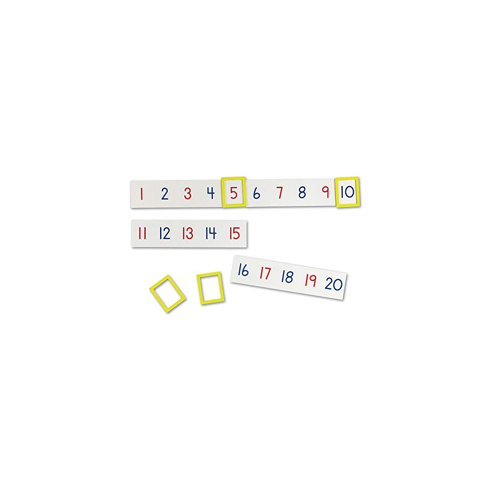 Learning Resources Magnetic Number Line 1-100  20 Magnets  Classroom Accessories  Teacher Aids  Sets of 5 Magnets  Ages 3+ (LER5194)