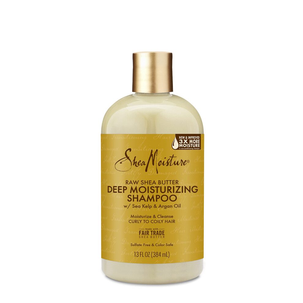 SheaMoisture Shampoo Deep Moisturizing For Dry  Damaged Or Transitioning Hair Raw Shea Butter Sulfate-Free 13oz