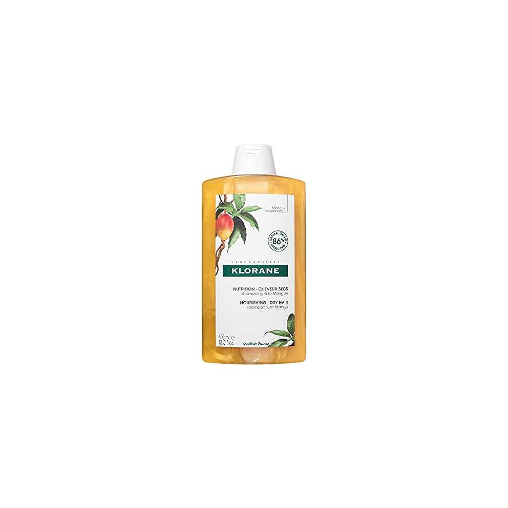 Klorane Nourishing Shampoo with Mango Butter  Moisturize and Hydrate Dry Hair  Paraben  Silicone  SLS Free  13.5 Fl Oz