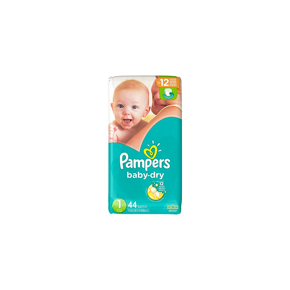 Pampers Baby-Dry  Diapers  Size 1  44 Count