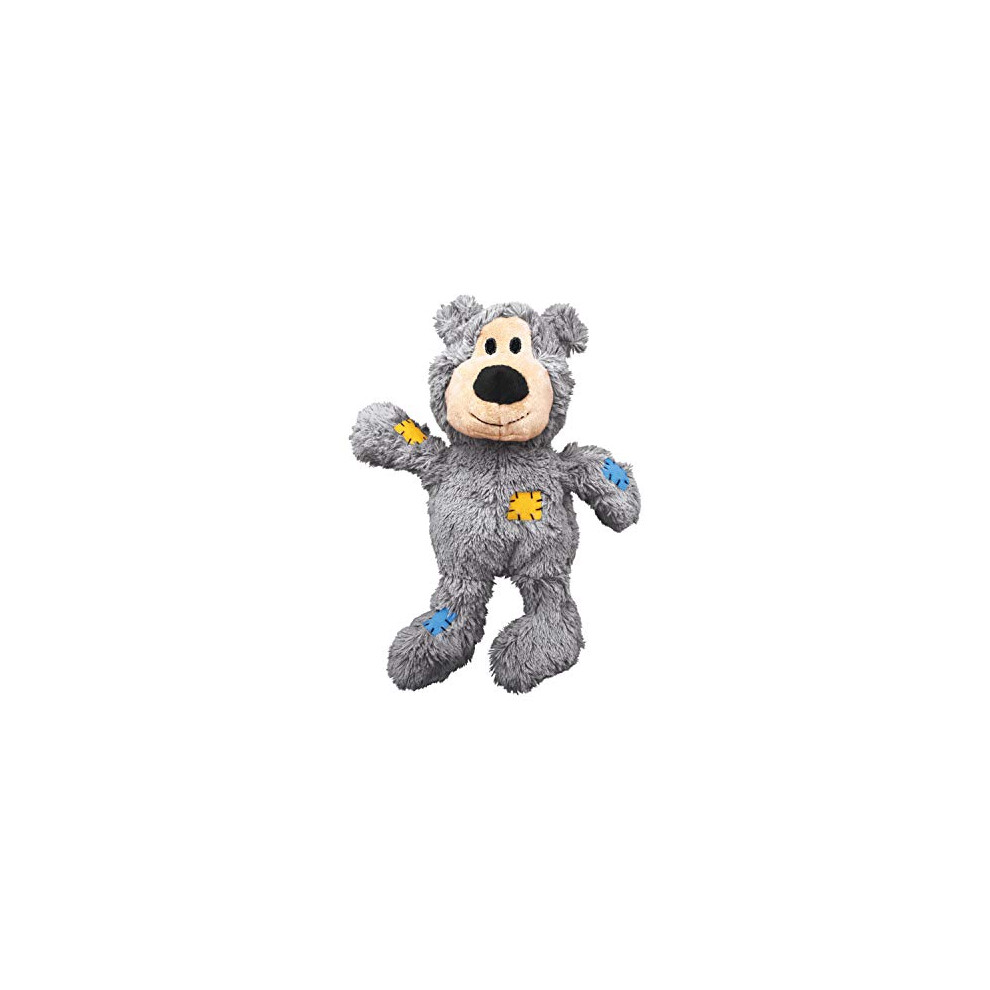 KONG - Wild Knots Bear - Internal Knotted Ropes and Minimal Stuffing for Less Mess (Assorted Colors) - for Small/Medium Dogs