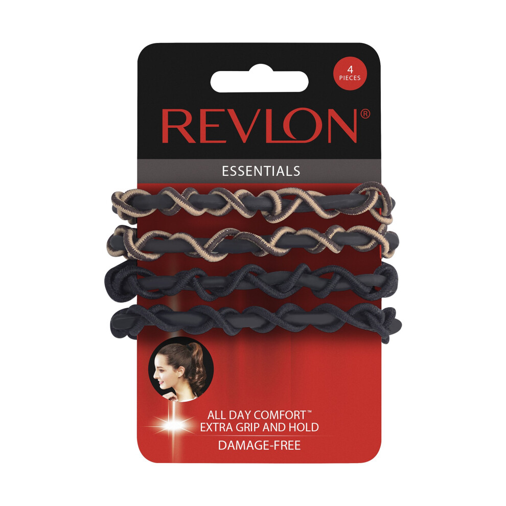 Revlon Extra Grip 4 Piece Silicone Hair Elastics