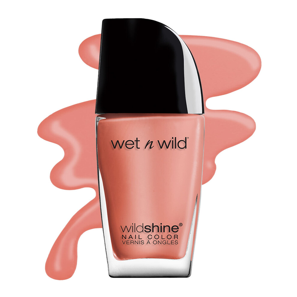 wet n wild Wild Shine Nail Polish  Peach Pink She Sells  Nail color