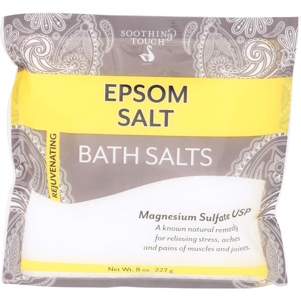 Soothing Touch Epsom Salts Pouch Unscented 8 Ounce
