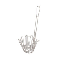 Winco TB-20 Taco Salade Kom Frituurmand, Rond, 18" Hdl TB-20-Rond, Chroom, Medium