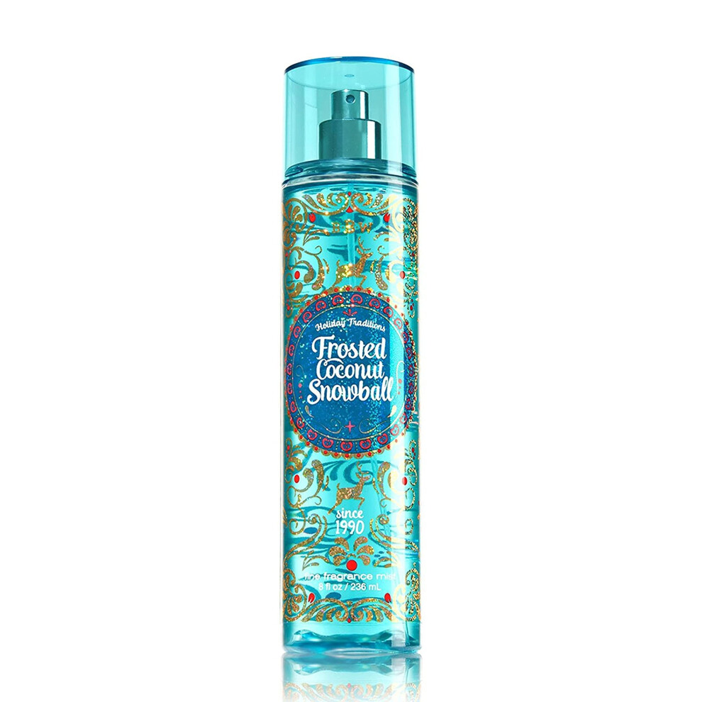 Bath and Body Works Holiday Traditions Frosted Coconut Snowball Body Mist. 8 Oz