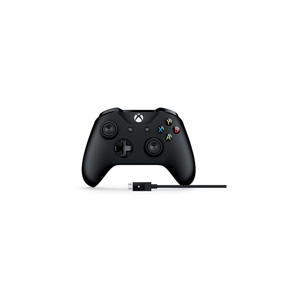 Microsoft 4N6-00001 Xbox Controller + Cable for Windows  Black